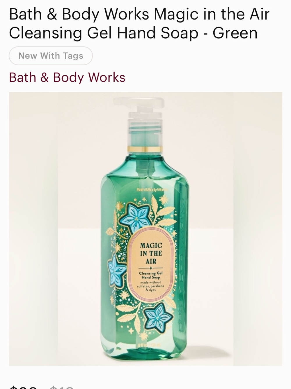 Bath & Body Works Magic in the Air Cleansing Gel Hand Soap - new